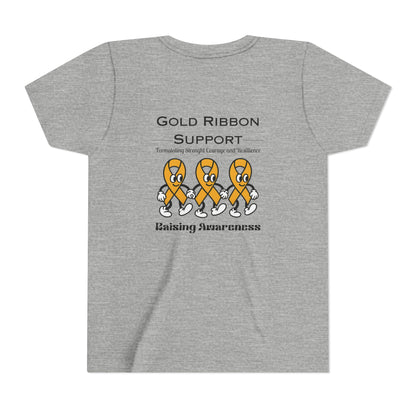 Kids Gold Ribbon Support Tee