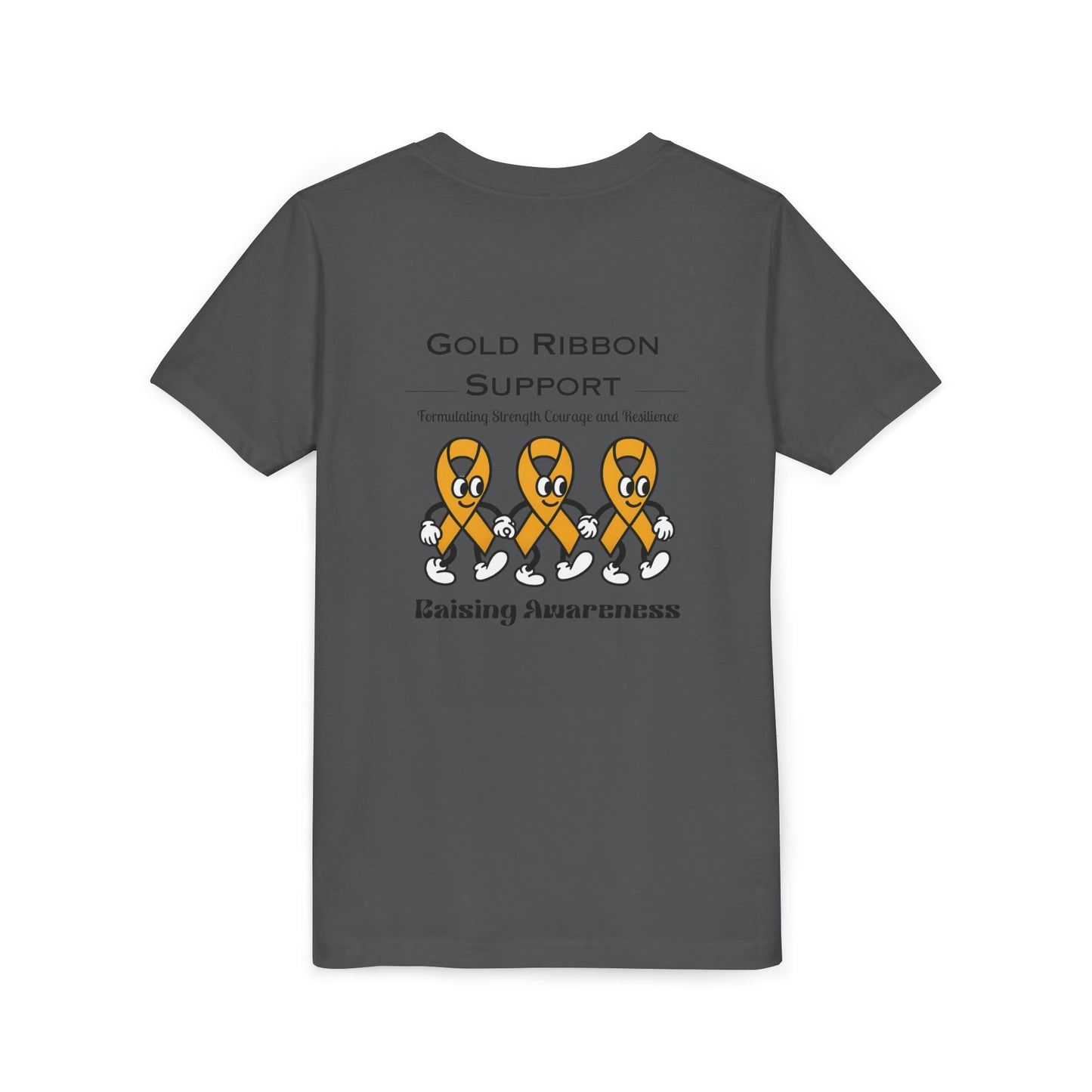 Kids Gold Ribbon Support Tee