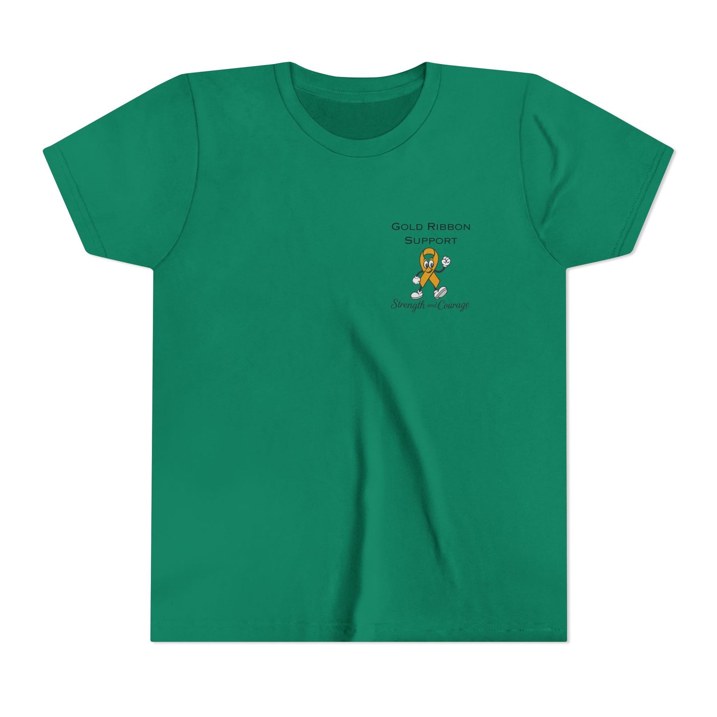 Kids Gold Ribbon Support Tee