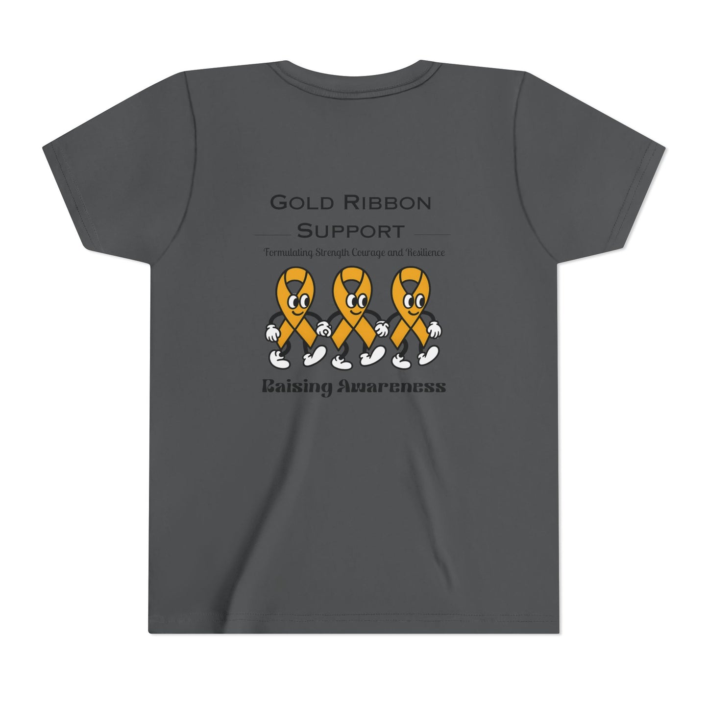 Kids Gold Ribbon Support Tee
