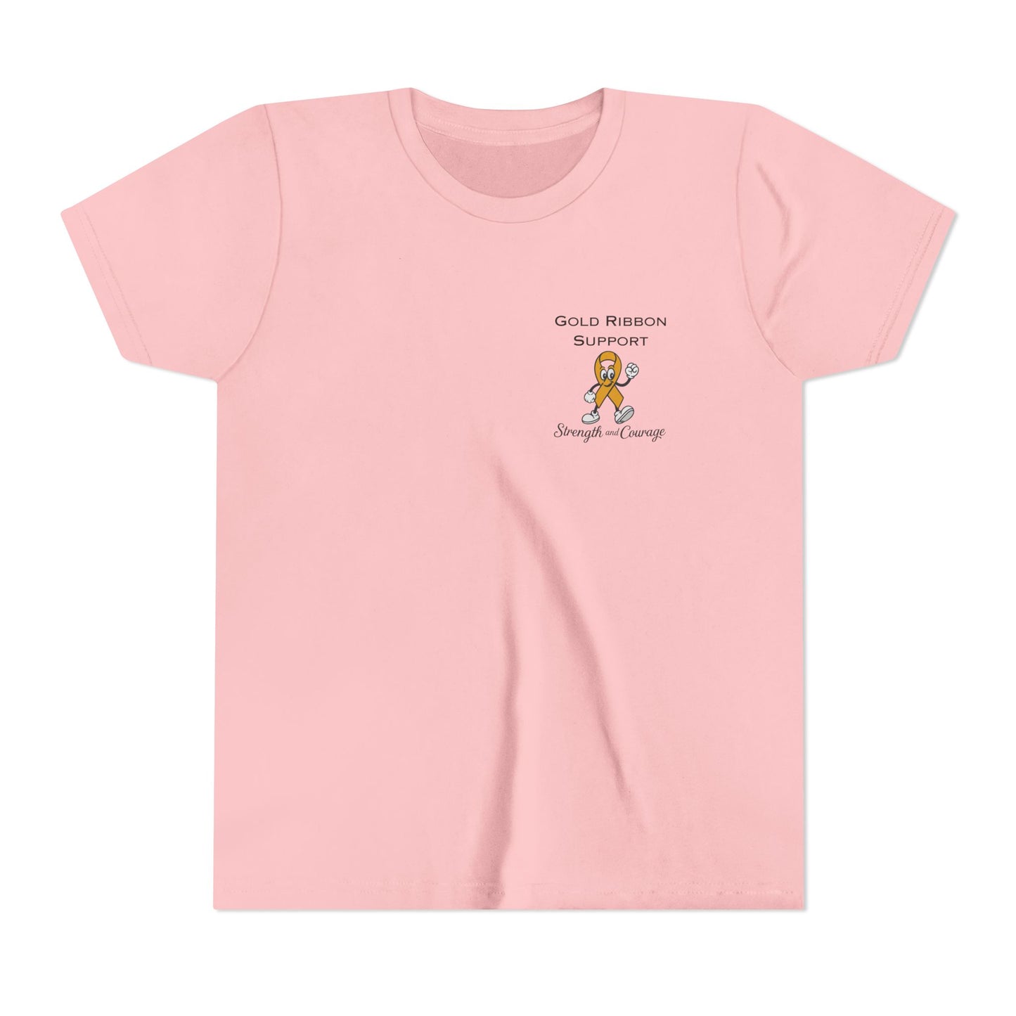 Kids Gold Ribbon Support Tee