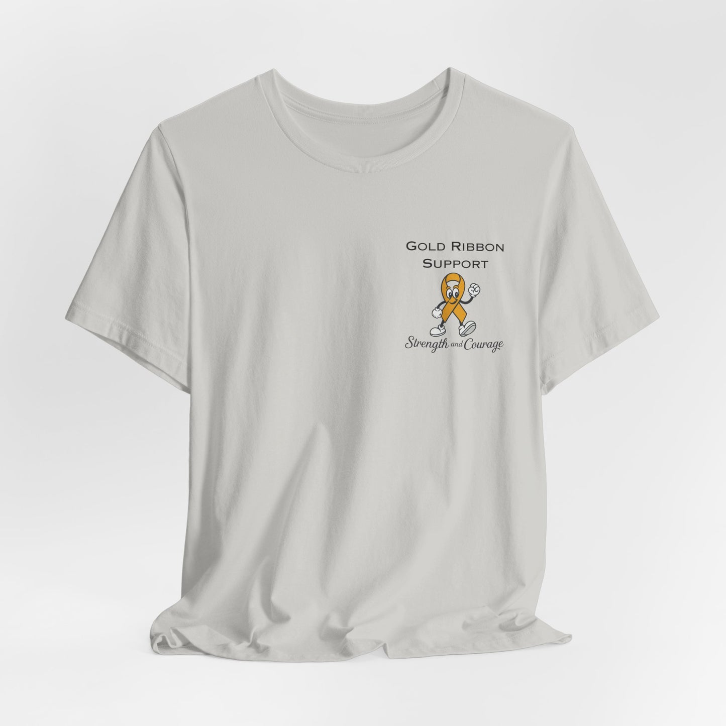 Gold Ribbon Support Tee