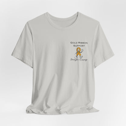 Gold Ribbon Support Tee