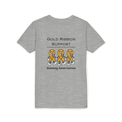 Kids Gold Ribbon Support Tee