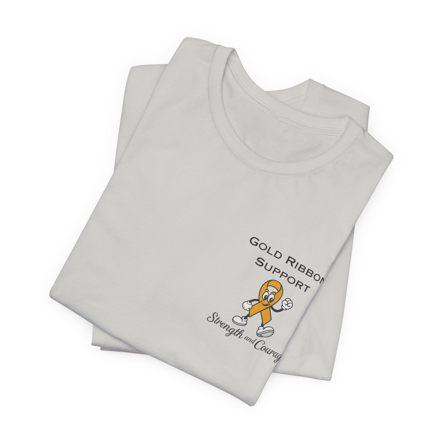Gold Ribbon Support Tee