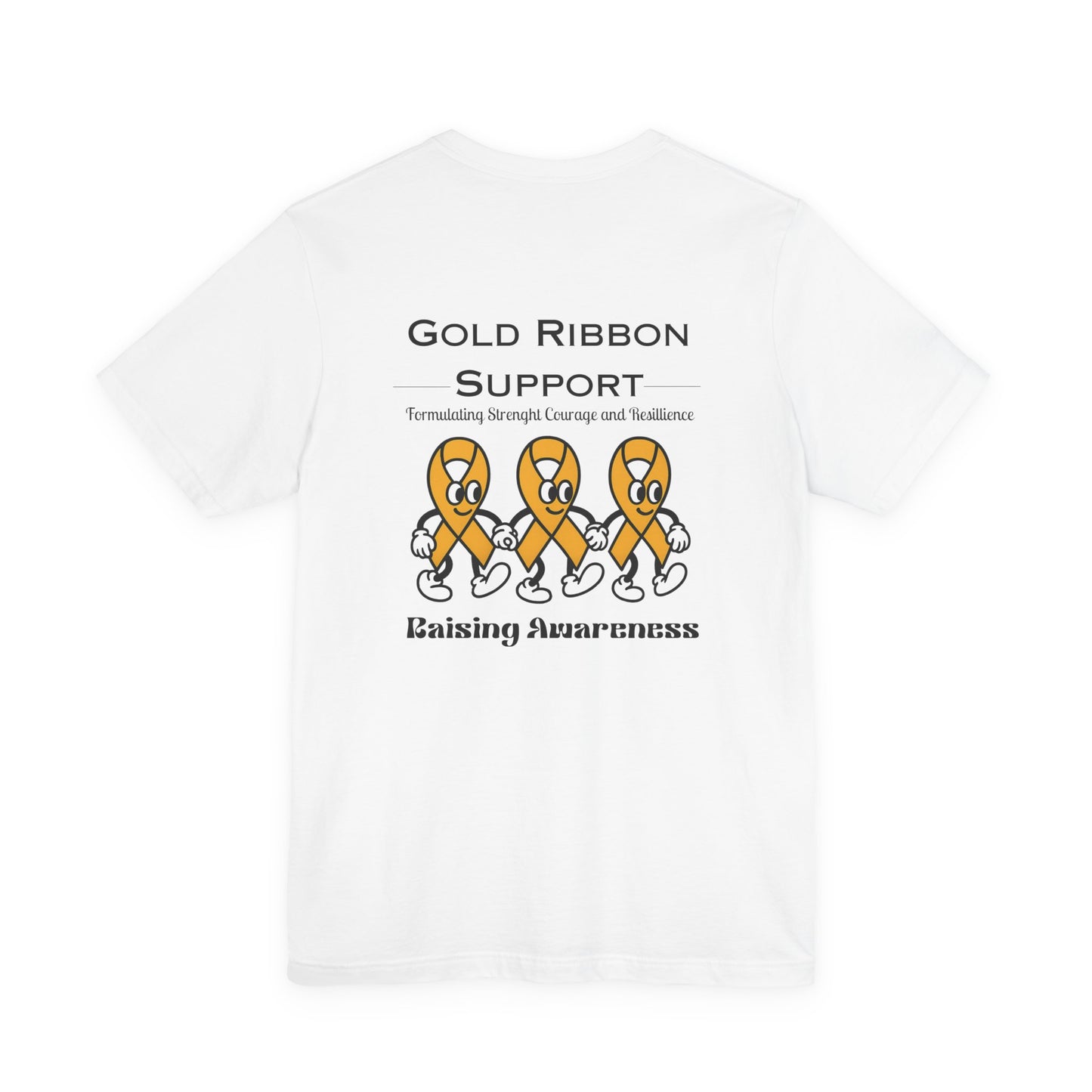 Gold Ribbon Support Tee