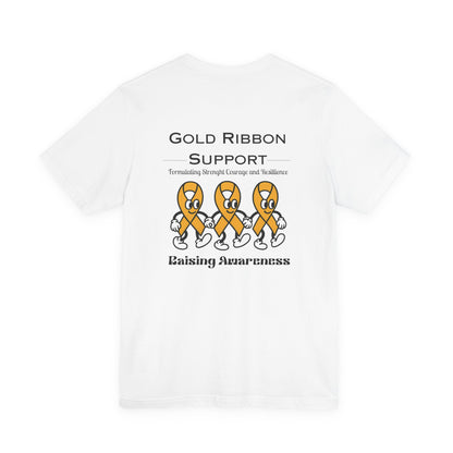 Gold Ribbon Support Tee