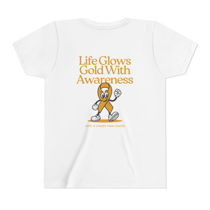 Kids Life Glows Gold Tee