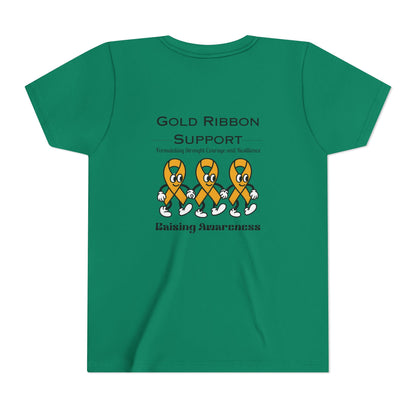 Kids Gold Ribbon Support Tee