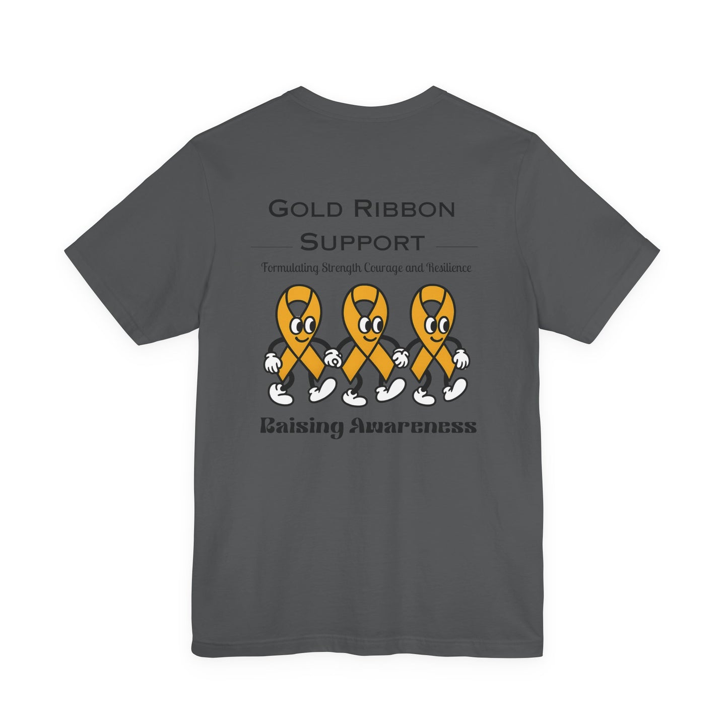 Gold Ribbon Support Tee