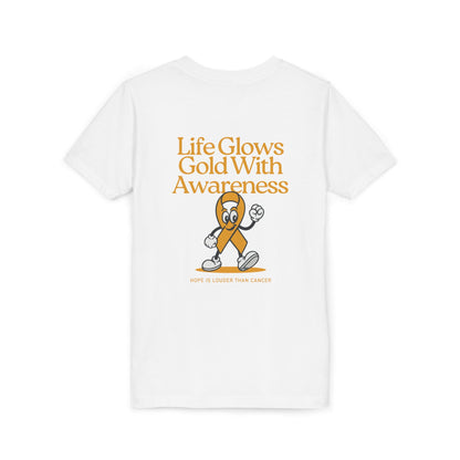 Kids Life Glows Gold Tee