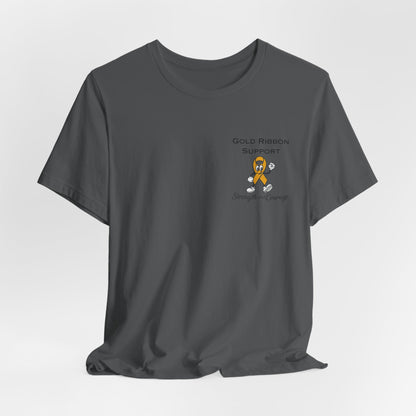 Gold Ribbon Support Tee