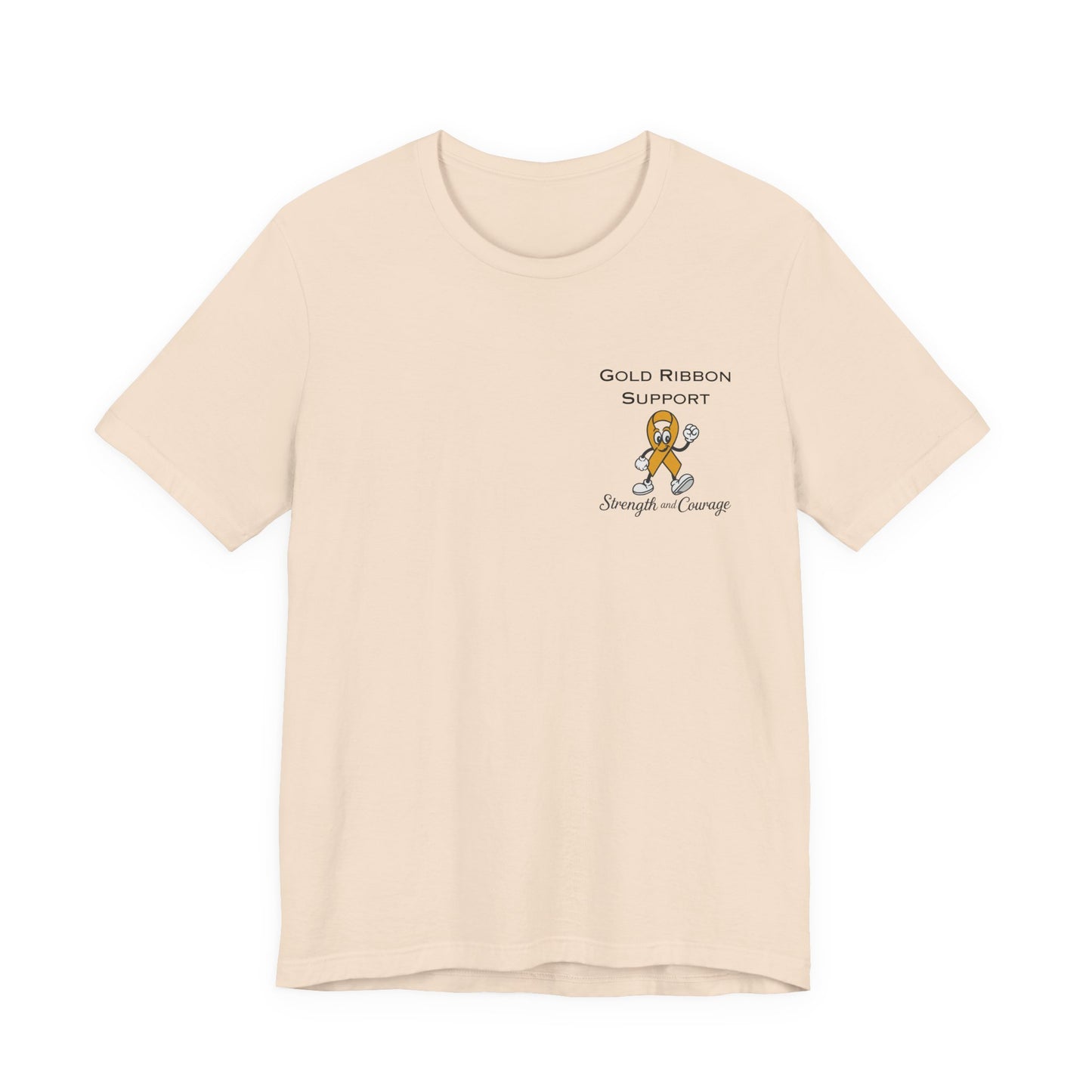 Gold Ribbon Support Tee
