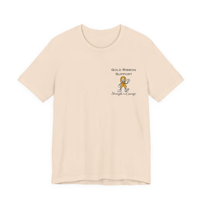 Gold Ribbon Support Tee