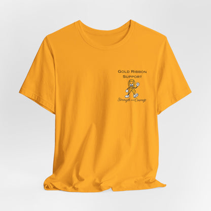Gold Ribbon Support Tee