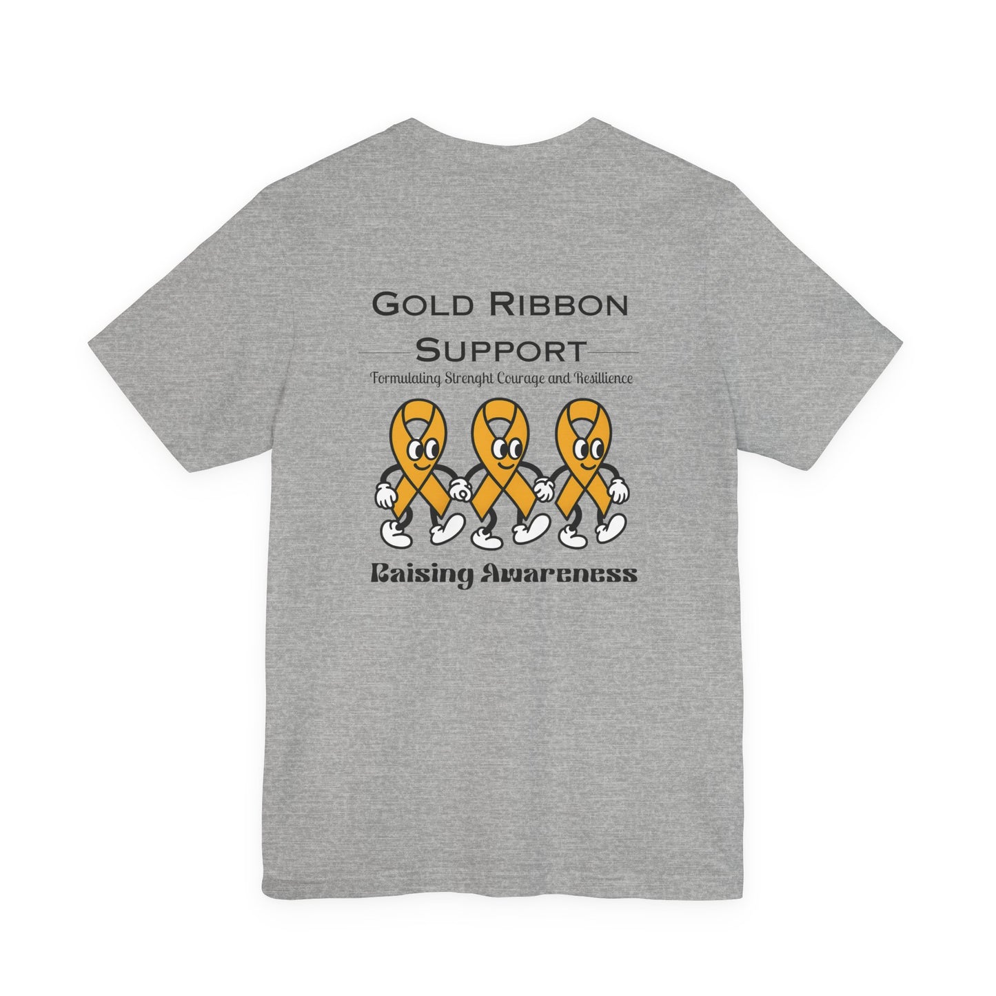 Gold Ribbon Support Tee