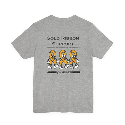 Gold Ribbon Support Tee
